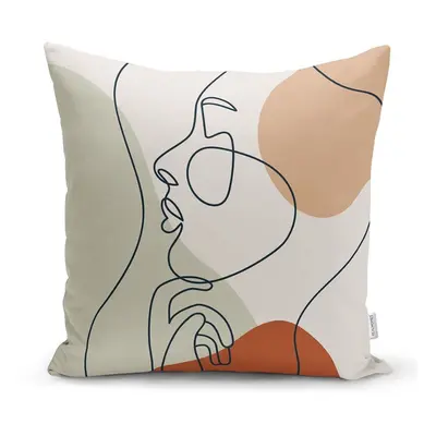 Face párnahuzat, 45 x 45 cm - Minimalist Cushion Covers