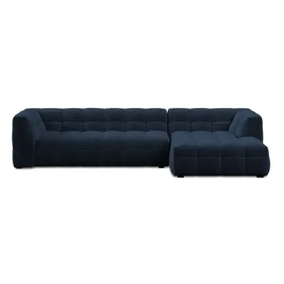 Vesta kék bársony kanapé, jobb oldali - Windsor & Co Sofas