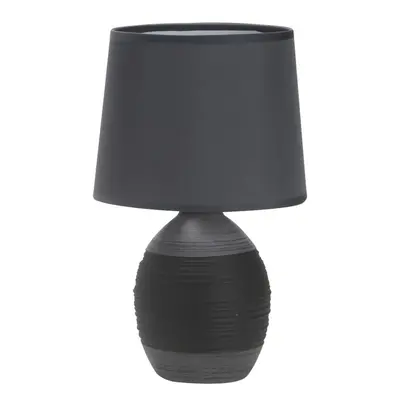 Sötétszürke asztali lámpa textil búrával (magasság 35 cm) Ambon – Candellux Lighting