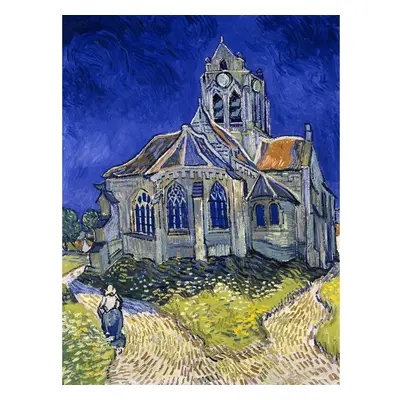 Reprodukciós kép 50x70 cm The Church at Auvers, Vincent van Gogh – Fedkolor