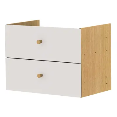 Világosszürke fiókos modul 43x33 cm Z Cube - Tenzo