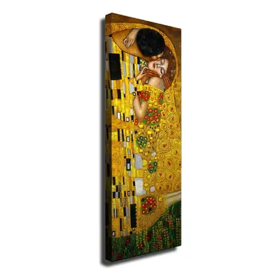 Vászon fali kép Gustav Klimt The Kiss másolat, 30 x 80 cm