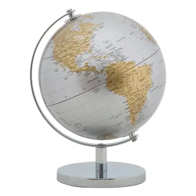 Globe ezüst-aranyszínű asztali dekoráció, magasság 28 cm - Mauro Ferretti