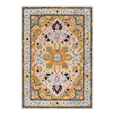 Sárga gyapjú szőnyeg 170x120 cm Dahlia - Flair Rugs