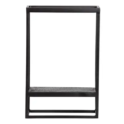 Fekete fém fali polc 40x60 cm Febe – WOOOD