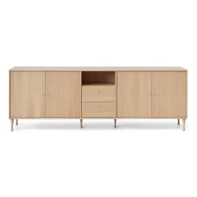 Alacsony komód tölgyfa dekorral 220x76 cm Mistral - Hammel Furniture