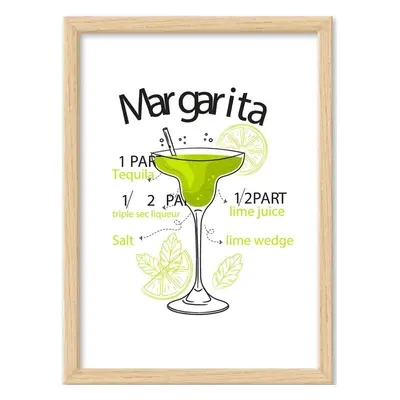 Keretezett poszter 40x55 cm Margarita – Wallity