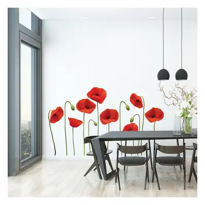 Vermeil Poppies falmatrica szett, 60 x 70 cm - Ambiance