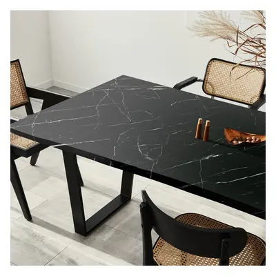 Bútormatrica 200x60 cm Black and White Marble – Ambiance