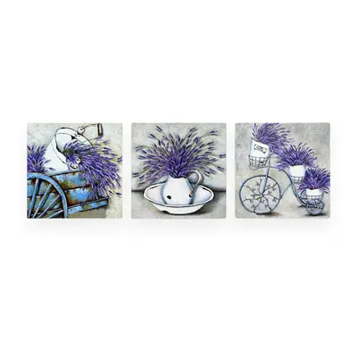 Kép szett 3 db-os 30x30 cm Lavender – Wallity