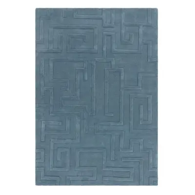 Kék gyapjú szőnyeg 160x230 cm Maze – Asiatic Carpets