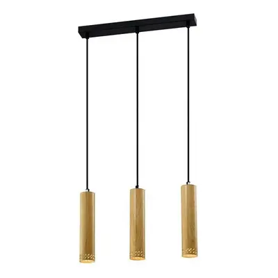 Fekete-aranyszínű függőlámpa fém búrával 6x46 cm Tubo – Candellux Lighting