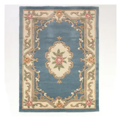 Aubusson kék gyapjú szőnyeg, 120 x 180 cm - Flair Rugs