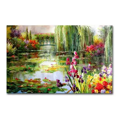 Impressionist Garden fali vászonkép, 70 x 45 cm