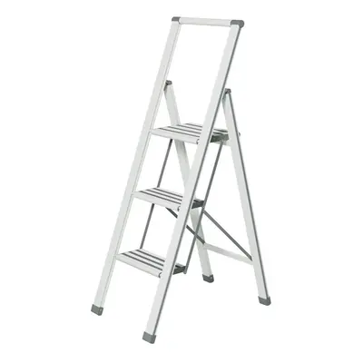 Ladder Alu fehér összecsukható fellépő, magasság 127 cm - Wenko