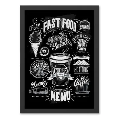 Kép 55x70 cm Menu – Wallity