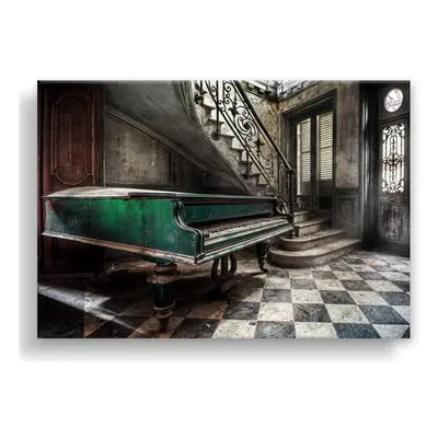 Canvas Silver Uno Piano kép, 85 x 113 cm - Styler