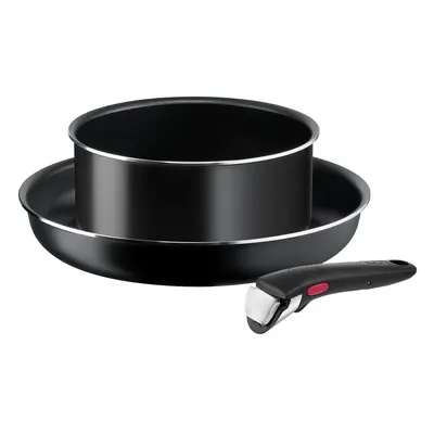 Alumínium edény készlet 3 db-os Ingenio Easy Cook & Clean Black – Tefal