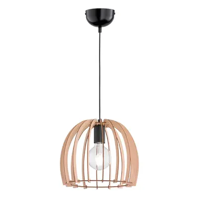 Pendant Wood bézs fa-fém függőlámpa, magasság 150 cm - Trio