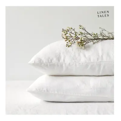 Len párnahuzat 80x80 cm White – Linen Tales