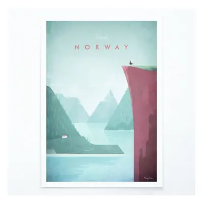 Poszter Norway, 30x40 cm - Travelposter