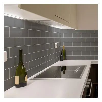 Csempematrica szett 30 db-os 20x10 cm Subway Tiles Grey – Ambiance