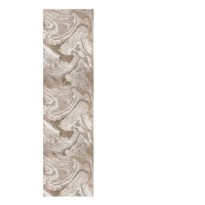 Bézs futószőnyeg 60x230 cm Marbled – Flair Rugs