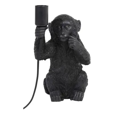 Fekete asztali lámpa (magasság 34 cm) Monkey – Light & Living