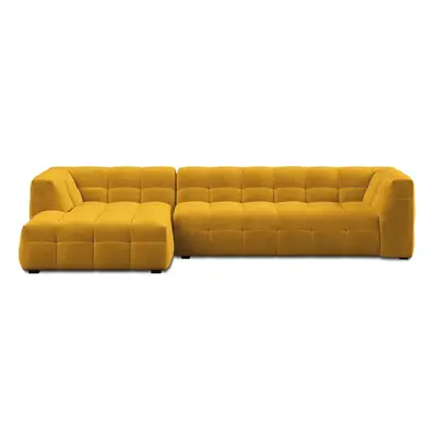 Vesta sárga bársony kanapé, bal oldali - Windsor & Co Sofas