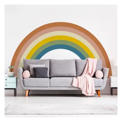 Gyerek falmatrica 158x87 cm Pastel Rainbow – Ambiance