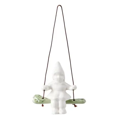 Porcelán karácsonyfadísz Swinging Girl – Kähler Design