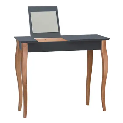 Dressing Table grafitszürke fésülködőasztal tükörrel, hosszúság 85 cm - Ragaba