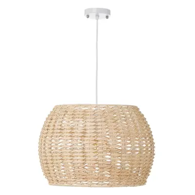 Natúr színű rattan mennyezeti lámpa rattan búrával ø 35 cm Natural Way – Casa Selección