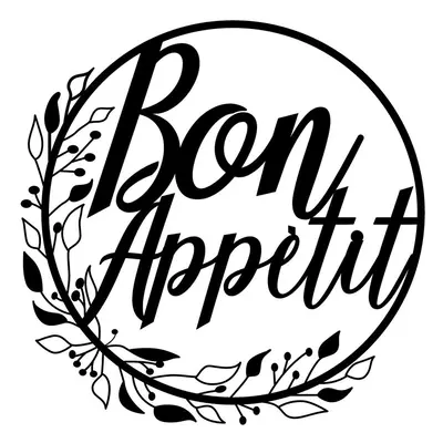 Fém fali dekoráció Bon Appetit – Wallity