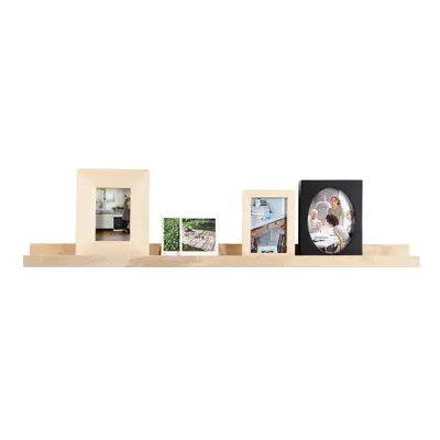 Natúr színű tölgyfa fali polc képekhez 100 cm Photoframe – vtwonen