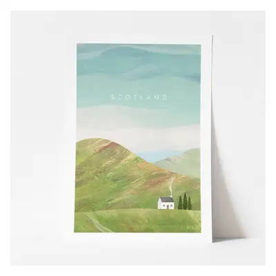 Poszter Scotland, 30x40 cm - Travelposter