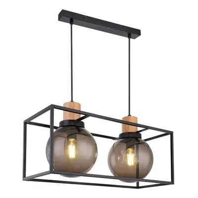 Fekete függőlámpa 20x42 cm Retro 2 – Candellux Lighting