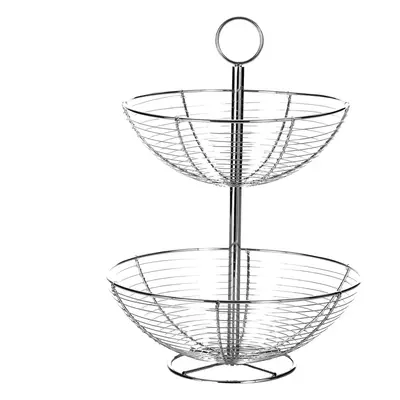 Baker 2 szintes fém gyümölcsös kosár, magasság 41 cm - Casa Selección