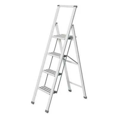 Ladder fehér összecsukható fellépő, magasság 153 cm - Wenko