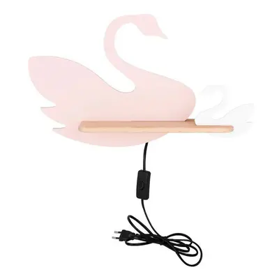 Fehér-rózsaszín gyerek lámpa Swan – Candellux Lighting