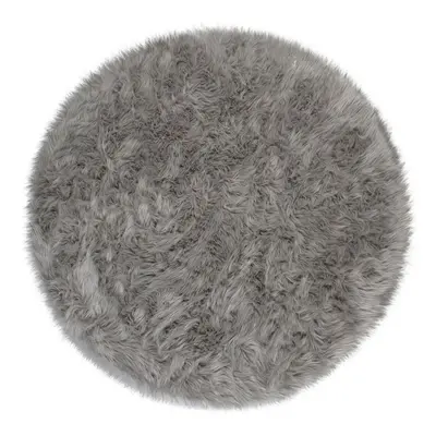 Sheepskin szürke szőnyeg, ⌀ 120 cm - Flair Rugs