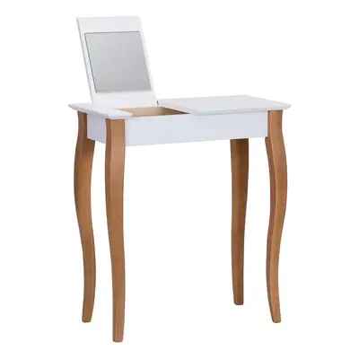 Dressing Table fehér fésülködőasztal tükörrel, hosszúság 65 cm - Ragaba