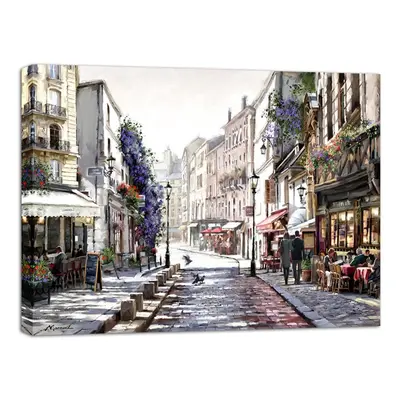 Canvas Watercolor Paris Mood fali kép, 85 x 113 cm - Styler