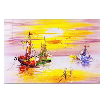 Üveg kép 100x70 cm Sunset – Wallity