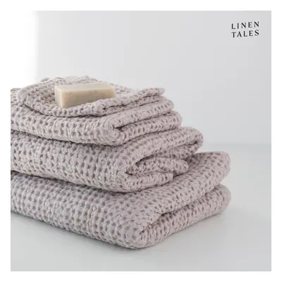 Világos rózsaszín törölköző és fürdőlepedő készlet 3 db-os Honeycomb – Linen Tales