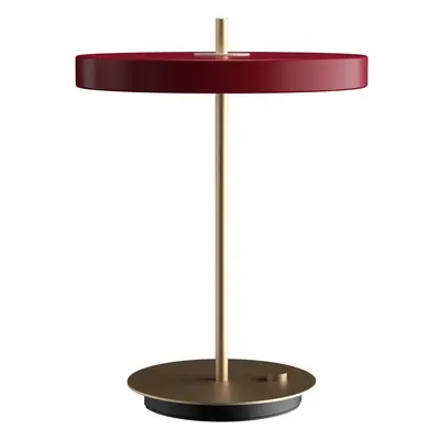 Borvörös LED szabályozható asztali lámpa fém búrával (magasság 41,5 cm) Asteria Table – UMAGE