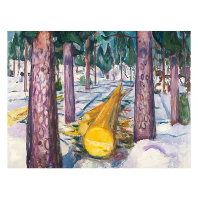 Edvard Munch - The Yellow Log másolat, 60 x 45 cm