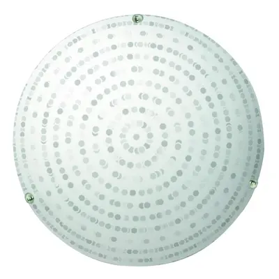 Fehér mennyezeti lámpa üveg búrával ø 30 cm Circle – Candellux Lighting