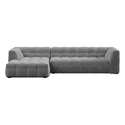 Vesta szürke bársony kanapé, bal oldali - Windsor & Co Sofas