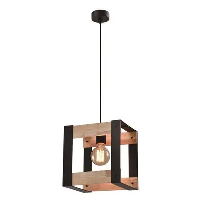 Fekete függőlámpa 20x25 cm Varna – Candellux Lighting